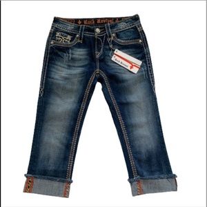 NWT Rock Revival Kia Cropped Jeans